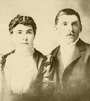 A.W. Swenson & Nina Harris wedding photo, Nov. 24, 1898