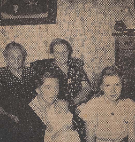 five generations of an Allamakee county family, 1949