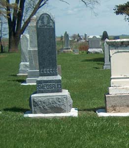 Faegre Prairie cemetery - photograph by S. Ferrall