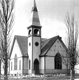 Zalmona church, late 1800's - 'Waukon Standard' photo