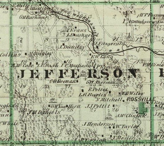 Jefferson twp. - Andreas atlas 1875