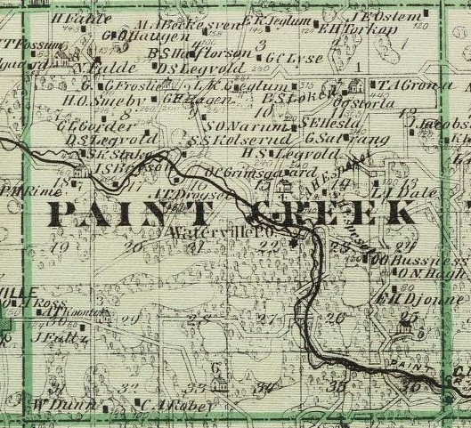 Paint Creek twp. - Andreas Atlas 1875