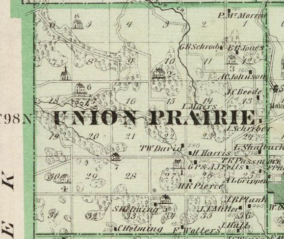 Union Prairie twp. - Andreas atlas - 1875