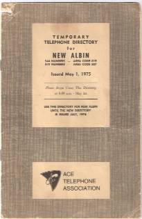 New Albin Phone Directory - 1975