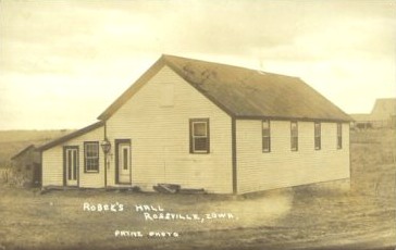 Robee's Hall, Rossville, Iowa - Payne photo, undated