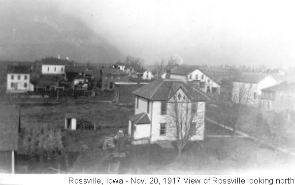 Rossville, Iowa - Nov. 20, 1917 - looking north