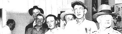 close-up of the men on the left -Hopperstod Tavern,  1948