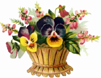 Basket of Flowers Graphic