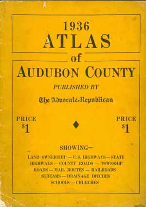 1936 Audubon County Atlas Cover Page