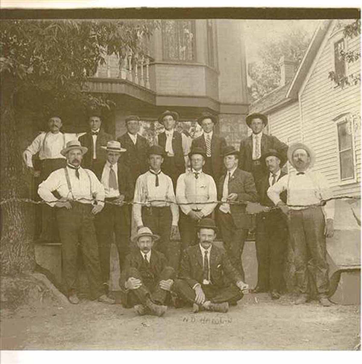 Unknown Group of Men, Kimballton, Audubon County, Iowa