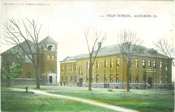 Audubon High School, Audubon, Iowa Circa 1911