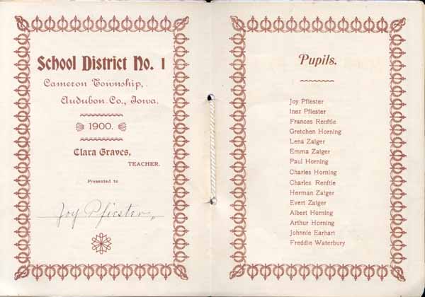 School District No. 1, Cameron Twp. 1900