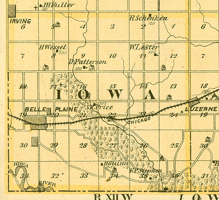 Iowa Twp. Map