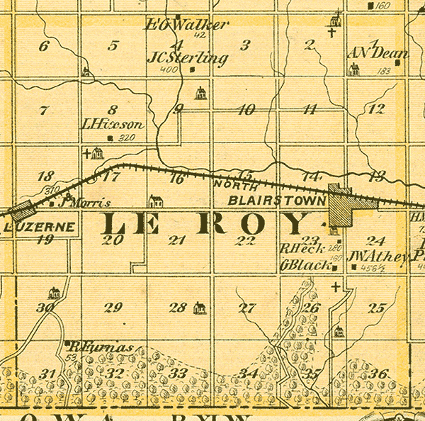 Le Roy Twp. Map