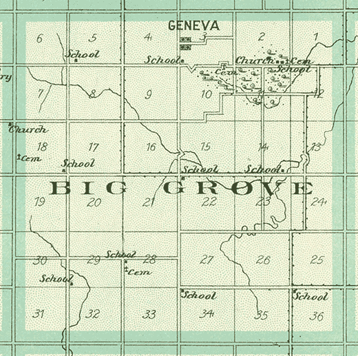 Big Grove Twp. Map