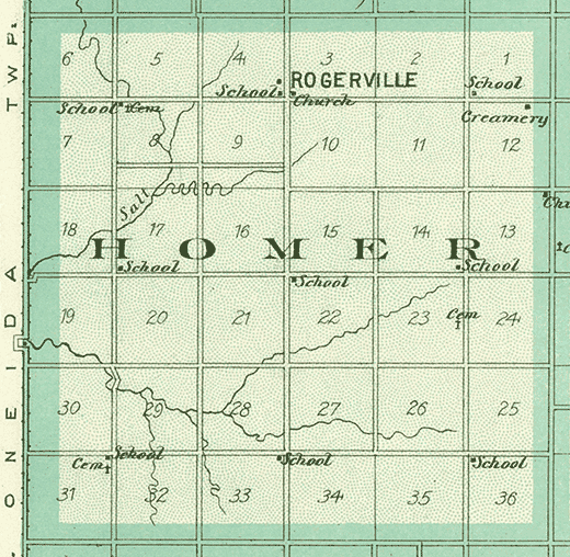 Homer Twp. Map
