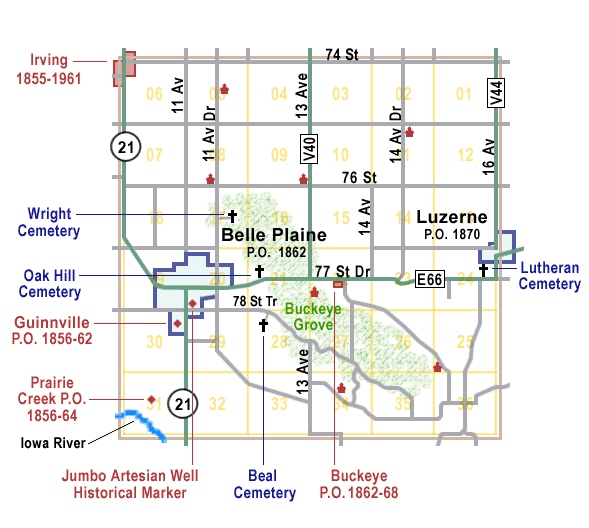 Iowa Township map