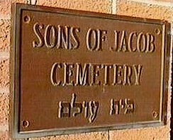 sons of jacob cemetery signage