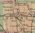 1873 Gray's Atlas Map of Iowa - Boone County