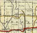 1881 Railroad Map in Boone County