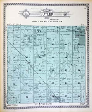 map of Butler Township, Calhoun Couunty, 1911