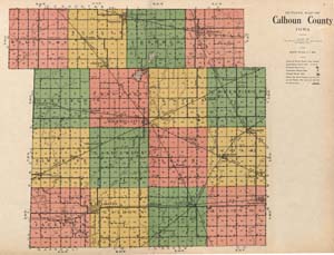 map of Calhoun County, 1920