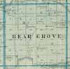 Bear Grove Twp. 1875 Cass County Iowa Map