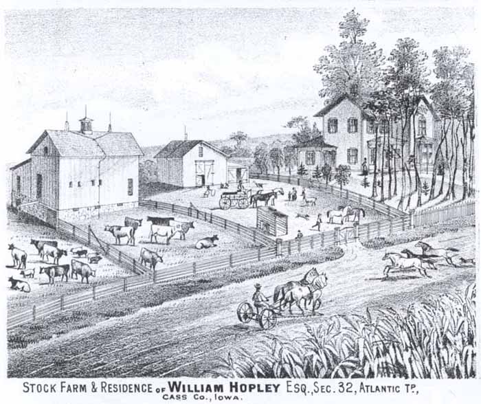 William Hopley Residence & Stock Farm, Cass County, Iowa