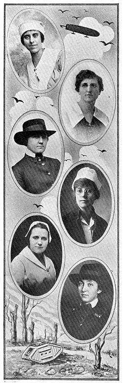 Cass County WWI Women Who Served - Glass, Needles, Huff, Mailander, Robinson, Dimig