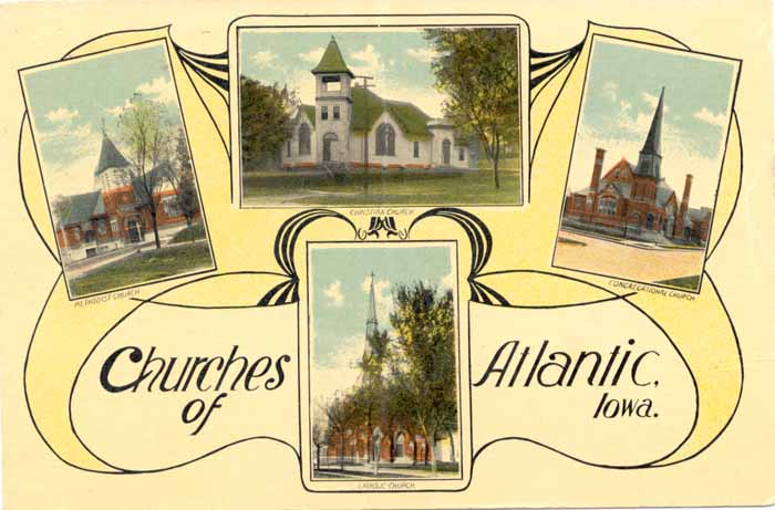 Churches, Atlantic, Cass County, Iowa