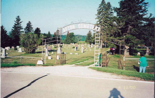 Entrance to Afton Cemetery