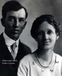 Albert & Adele Oelke - cousins