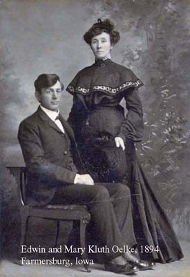 Edwin Oelke & Mary Kluth - 1894