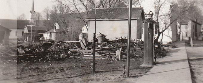 Joe Kafer's home fire, 1942