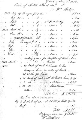 Wages due To Wm. Behm from the Estate of Anton Risch