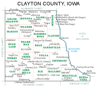 clayton county iowa scenery