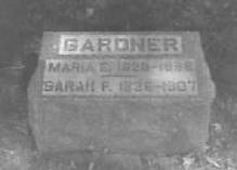 Maria Gardener tombstone