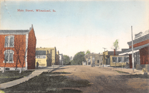 Wheatland Main St. Postcard