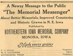 Memorial Messenger, ca1928