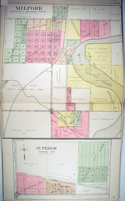 Townships Maps Iagenweb Dickinson County Iowa 7643