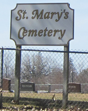 St. Mary's Cemetery, Waucoma, Eden Twp., Fayette Co., Iowa