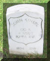 John Kinsel/Kintzell, 4th Iowa Inf. Co. B buried at Marshalltown Veterans Home, Marshalltown, Iowa