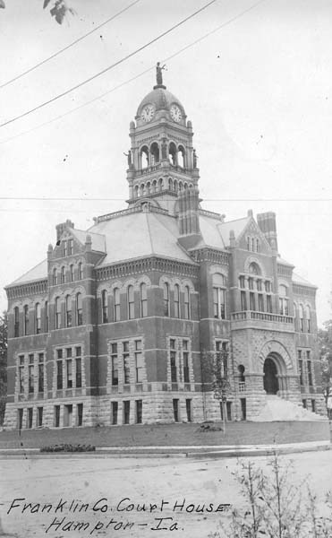 Franklin county courthouse, Hampton, Iowa ca1912