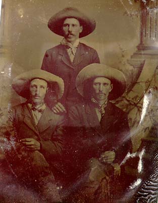 James Harvey Tobias, front left, ca1880