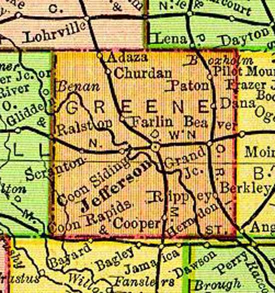 1895 Green County Iowa