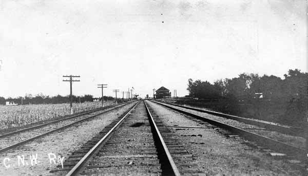 C.N.W. Railway & Depot, Jefferson, Iowa circa 1910