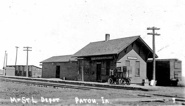 Depot, Paton, Iowa circa 1914