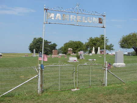 Mamrelund Cemetery, Hamilton County, Iowa Grave Locations Map