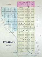 Map of Calhoun 1884