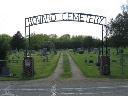 Howard cemetery entrance photo